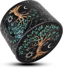 Herb Grinder 4-Piece 2.5 inch Large Metal Tobacco Crusher Colorful Magnetic TREE picture