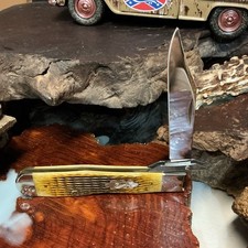 Case XX Antique Bone Rogers Corn Cob Jig Cheetah (52836) picture
