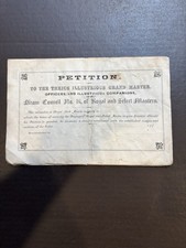 1870s Masonic Petition to join Hiram Council No 14 of Royal & Select Masters Doc picture