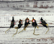 Witch Halloween Broom Ornament 6