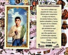 Saint St. Jose Luis Sanchez del Rio - Spanish - Laminated Holy Card picture