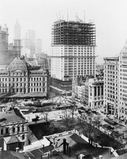 WOOLWORTH BUILDING CONSTRUCTION 1912 UNDERHILL 8x10 GLOSSY PHOTO PRINT picture