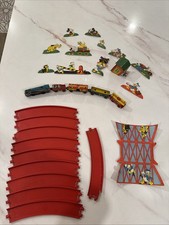 1950s Marx Walt Disney's Mickey Mouse Express Tin Vintage Wind-Up Toy Train Set picture