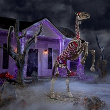 Undead Horse 8.5 FT Grave and Bones Giant-Sized LED Halloween Decoration Outdoor picture