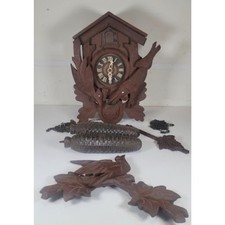 Vintage E Schmeckenbecher Regula Cuckoo Clock Germany Parts Repair Weights picture