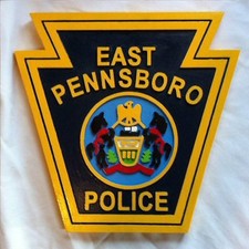 Police East Pennsboro routed patch plaque sign Custom carved picture