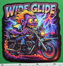 Harley-Davidson Wide Glide 9x9cm Durable Die-Cut Vinyl Sticker picture