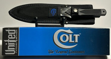 COLT THROWER COMBO KNIFE CT19 1997 NEW IN BOX WITH 2 KNIVES AND SHEATH RARE picture