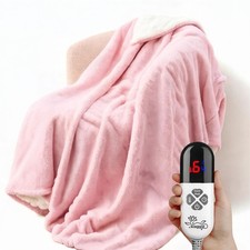 Electric Heated Throw Blanket Sherpa 50