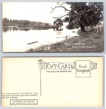 La Grange Illinois River Nature View Historic C R Childs RPPC Postcard BB103 picture