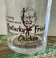 Rare 1954 Kentucky Fried Chicken Glass  Colonel Sanders  picture