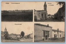Val-d'Oise France Postcard Multiview of Vigny c1910 Posted RPPC Photo picture