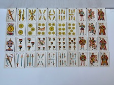 Antique Cristobal Masso Barcelona de Una Hoja Group of 40 Playing Cards picture
