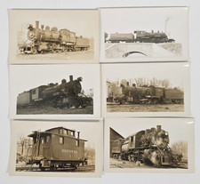 C. 1940s Ironton Railroad Steam Locomotive Caboose Snapshot Photo Lot Of 6 picture