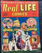 Vintage rare 1942 REAL LIFE Comics Picture Magazine #6  picture