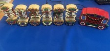 Vintage Mr Christmas Holiday Carousel 6 Animated Musical Horses w/Lights Works picture