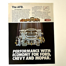 Carter Carburetor The AFB The Muscle Builder 1978 Vintage Print Advertisement picture