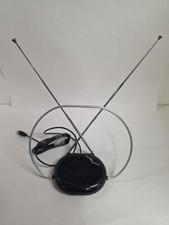 Philips Rabbit Ears Black Indoor TV Antenna, Dipole and Circular Loop | Table... picture