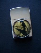 π Sultry Bettie Page Cigarette Lighter Lot π Pin Up Glamor Girl Matchbook Case picture