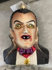 1997 CHRISTOPHER RADKO UNIVERSAL STUDIOS MONSTERS DRACULA Halloween ORNAMENT box picture