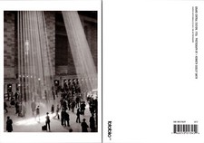 Continental Grand Central Station Sunbeams Crowd New York NY Postcard picture
