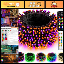 Dazzle Bright 66FT 200 LED Smart Color Changing Christmas Halloween Lights picture
