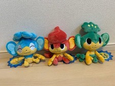 Pokemon Pansage Panpour Pansear Plush 3pc Set Collectible 13+ picture