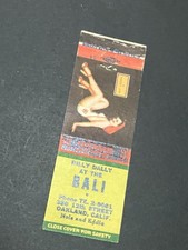 Vintage California Girlie Matchbook “Bali - Nola & Eddie” Oakland 1943 Monarch picture