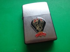 Year 2012 Brushed Chrome Zippo Lighter US 517th Parachute Infantry Regiment Logo picture