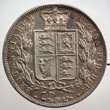 1885 Victoria Half-Crown | British Silver Coin | Fine Collectable Grade | a457 picture
