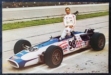1968 Bill Vukovich Indianapolis Indy 500 IMS IndyCar 7x9 Jumbo Post Card picture