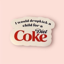 Handmade Diet Coke Sticker  picture