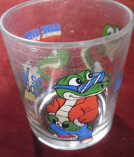 Rare Nutella Ferrero '93 1993 Glass Tumbler with theme CROCODILE CROCO CHARACTER picture