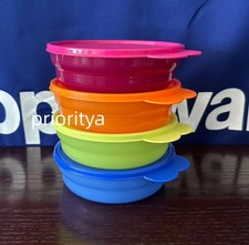 Tupperware Impressions Microwave Reheatable Cereal Bowls 2-cup Set 4 Summer New picture