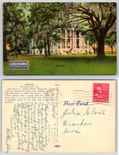 Burnside Plantation Donaldsonville Louisiana Live Oaks Postcard BF328 picture