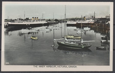 1920s-30s Canada ~ Victoria, B.C. ~ RPPC ~ The Inner Harbour ~ Gowen Sutton picture