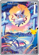 Pokemon Hisuian Zorua 145/128 Holo Illustration Rare ME: 30th Celebration NM picture