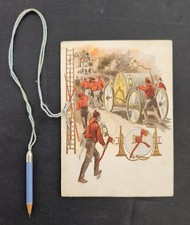 1907 antique FIREMEN CONCERT BALL hillsboro fire dept haverhill ma DANCE CARD picture