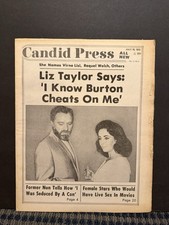 1973 July 15th Candid Press Newspaper, Liz Taylor, Richard Burton (VRN10D) picture
