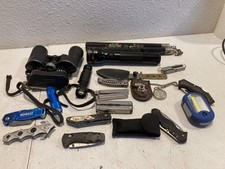 20pc Pocket Knife Multi Tool Binoculars Flashlight Watch Kobalt Mixed Tool Lot picture