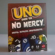 UNO Show 'Em NO MERCY Edition Card Game 168 Cards 2-6 Players picture