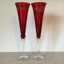 VTG LENOX Set of 2 CHRISTMAS Gems Ruby Red 11