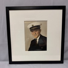 Vintage Pan American Captain Photo - Custom/Professional Frame behind Glass picture