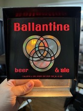 All Original Vintage 50’s-60’s Ballantine Table Top Lighted Sign Works Great picture