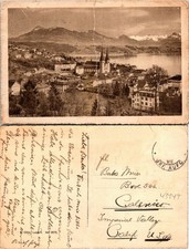 Lucerne and Mount Rigi Postcard Used (43447) picture