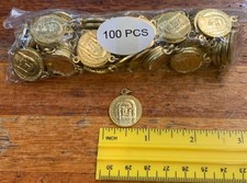 Holy Face of Jesus Medal Shroud of Turin Nobiscum Domine Lot Of 100 Medals 3/4” picture
