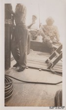 Occupational Deep Sea Diver Nautical Diving Scuba Boat VINTAGE PHOTO picture