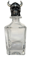 Deakin & Francis Viking Skull Crystal Decanter Dartington England Authentic picture