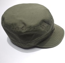 Vintage 1956 US Army M-1951 Field Cap Poplin Wool Ear Flaps Size 7 Korea Era picture