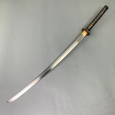 LIMITED EDITION Musashi Gold 1065 Carbon Steel Forged Clay Tempered Katana Sword picture